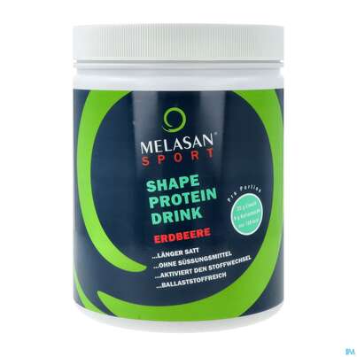Sie sehen eine Packung Melasan/sport Fitness Drink Shape Protein Erdbeere 500g, Produktbild: 03 Melasan/sport Fitness Drink Shape Protein Erdbeere 500g, A-Nr.: 4836899 - 03
