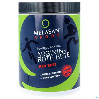 Sie sehen eine Packung Melasan/sport Sportgetraenk Arginin +rote Bete 650g, Produktbild: 01 Melasan/sport Sportgetraenk Arginin +rote Bete 650g, A-Nr.: 4555717 - 01