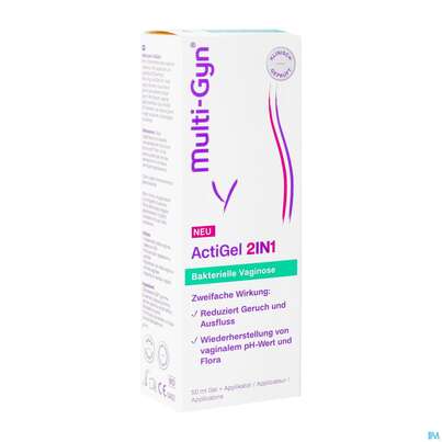 Sie sehen eine Packung Multi-gyn Actigel 2in1 50ml, Produktbild: 02 Multi-gyn Actigel 2in1 50ml, A-Nr.: 5666672 - 02