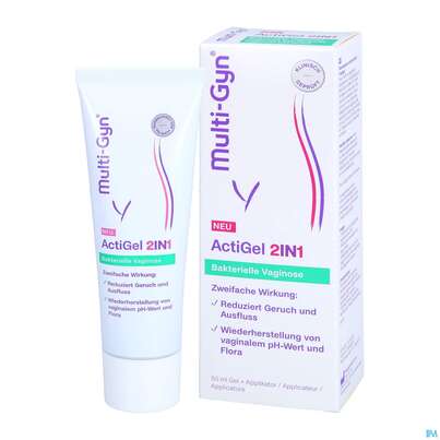Sie sehen eine Packung Multi-gyn Actigel 2in1 50ml, Produktbild: 04 Multi-gyn Actigel 2in1 50ml, A-Nr.: 5666672 - 04