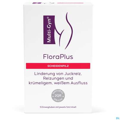 Sie sehen eine Packung Multi-gyn Floraplus 5x5ml 1pk, Produktbild: 01 Multi-gyn Floraplus 5x5ml 1pk, A-Nr.: 3796525 - 01