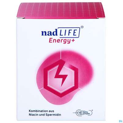 Sie sehen eine Packung Nadlife Energy+ Nam +spermidin Treibstoff F Die Zelle Energieboost 30st, Produktbild: 01 Nadlife Energy+ Nam +spermidin Treibstoff F Die Zelle Energieboost 30st, A-Nr.: 5818573 - 01