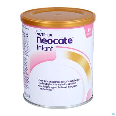 Sie sehen eine Packung Neocate Pulver/infant 400g, Produktbild: 01 Neocate Pulver/infant 400g, A-Nr.: 3611537 - 01