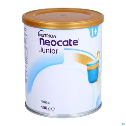 Sie sehen eine Packung Neocate Pulver/junior 400g, Produktbild: 01 Neocate Pulver/junior 400g, A-Nr.: 3569901 - 01