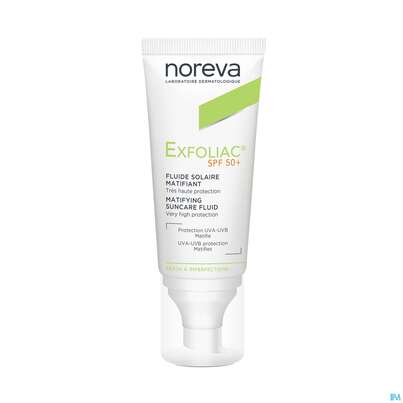 Noreva Exfoliac Mattierender Sonnenschutz Lsf50+ 40ml, A-Nr.: 5354814 - 03