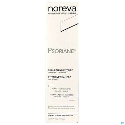 Sie sehen eine Packung Noreva Psoriane Intensiv-shampoo 125ml, Produktbild: 01 Noreva Psoriane Intensiv-shampoo 125ml, A-Nr.: 4351498 - 01