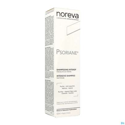 Sie sehen eine Packung Noreva Psoriane Intensiv-shampoo 125ml, Produktbild: 02 Noreva Psoriane Intensiv-shampoo 125ml, A-Nr.: 4351498 - 02