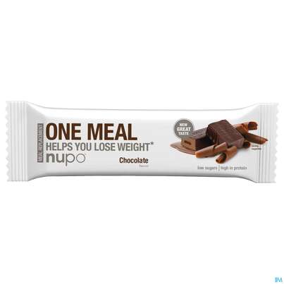 Sie sehen eine Packung Nupo Lebenswert Onemeal/bar Choco 60g, Produktbild: 01 Nupo Lebenswert Onemeal/bar Choco 60g, A-Nr.: 5739046 - 01