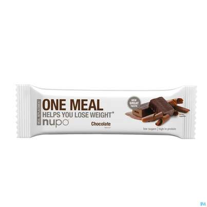 Sie sehen eine Packung Nupo Lebenswert Onemeal/bar Choco 60g, Produktbild: 02 Nupo Lebenswert Onemeal/bar Choco 60g, A-Nr.: 5739046 - 02