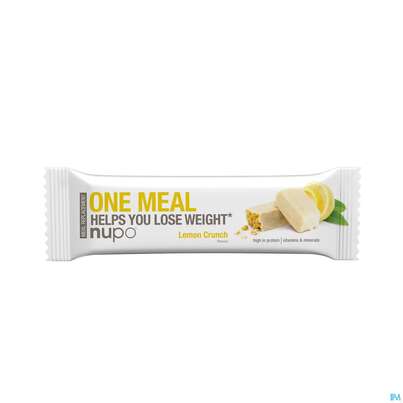 Sie sehen eine Packung Nupo Lebenswert Onemeal/bar Lemon/yo 60g, Produktbild: 01 Nupo Lebenswert Onemeal/bar Lemon/yo 60g, A-Nr.: 5739075 - 01