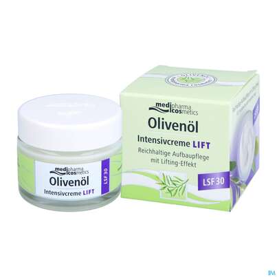 Sie sehen eine Packung Oliven Oel Dr.theiss Intensivcreme Lift 50ml, Produktbild: 05 Oliven Oel Dr.theiss Intensivcreme Lift 50ml, A-Nr.: 5614310 - 05