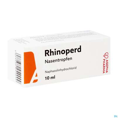 Sie sehen eine Packung Rhinoperd Nasentropfen 10ml, Produktbild: 03 Rhinoperd Nasentropfen 10ml, A-Nr.: 0049093 - 03