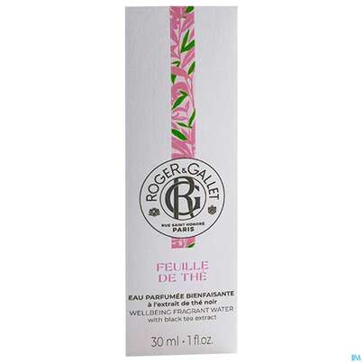 Sie sehen eine Packung Roger&gallet Feuille De Thé Duftendes Wohlfühl-wasser 30ml, Produktbild: 02 Roger&gallet Feuille De Thé Duftendes Wohlfühl-wasser 30ml, A-Nr.: 5668872 - 02