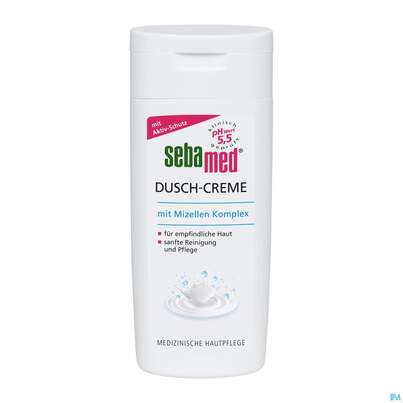 Sie sehen eine Packung Sebamed/sebapharma Duschcreme 200ml, Produktbild: 01 Sebamed/sebapharma Duschcreme 200ml, A-Nr.: 3399296 - 01