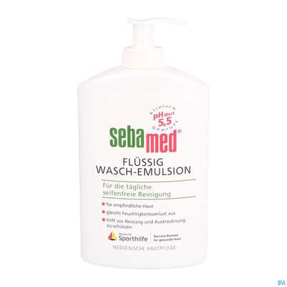 Sie sehen eine Packung Sebamed/sebapharma Flüssig Waschemulsion Spender 400ml, Produktbild: 01 Sebamed/sebapharma Flüssig Waschemulsion Spender 400ml, A-Nr.: 3399215 - 01