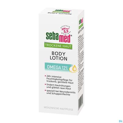 Sie sehen eine Packung Sebamed Intensiv Lotion Omega 12% 200ml, Produktbild: 02 Sebamed Intensiv Lotion Omega 12% 200ml, A-Nr.: 4084904 - 02