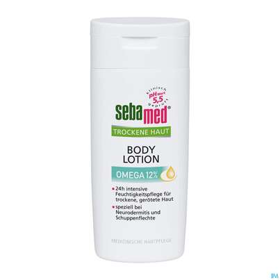 Sie sehen eine Packung Sebamed Intensiv Lotion Omega 12% 200ml, Produktbild: 03 Sebamed Intensiv Lotion Omega 12% 200ml, A-Nr.: 4084904 - 03