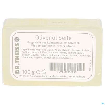 Sie sehen eine Packung Seifen Dr.theiss Olivenoel 100g, Produktbild: 01 Seifen Dr.theiss Olivenoel 100g, A-Nr.: 3109648 - 01