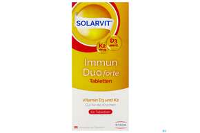 D3 Tabl Solarvit K2 Immun Duo Forte 60st, A-Nr.: 4899598 - 01