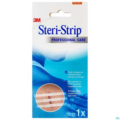 Sie sehen eine Packung Wundnahtstreifen Steri-strip Weiss 6x100mm 1546np 10st, Produktbild: 01 Wundnahtstreifen Steri-strip Weiss 6x100mm 1546np 10st, A-Nr.: 5052148 - 01