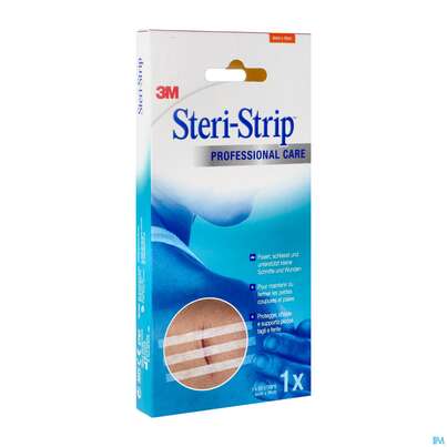 Sie sehen eine Packung Wundnahtstreifen Steri-strip Weiss 6x100mm 1546np 10st, Produktbild: 02 Wundnahtstreifen Steri-strip Weiss 6x100mm 1546np 10st, A-Nr.: 5052148 - 02