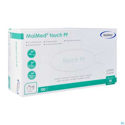 Sie sehen eine Packung Untersuchungshandschuhe Latex Unsteril Puderfrei Grip Light M 26759 100st, Produktbild: 03 Untersuchungshandschuhe Latex Unsteril Puderfrei Grip Light M 26759 100st, A-Nr.: 2066730 - 03