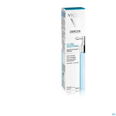 Sie sehen eine Packung Vichy Dercos Ultra Sensitiv Serum 60ml, Produktbild: 01 Vichy Dercos Ultra Sensitiv Serum 60ml, A-Nr.: 4733596 - 01