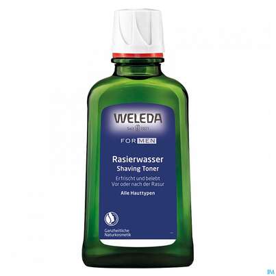 Sie sehen eine Packung Rasiercreme,-seife,-wasser Weleda Rasierwasser 100ml, Produktbild: 01 Rasiercreme,-seife,-wasser Weleda Rasierwasser 100ml, A-Nr.: 0639831 - 01