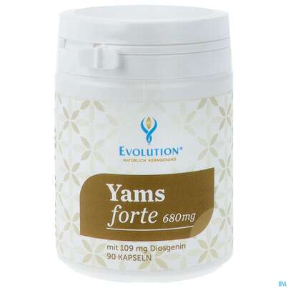 Sie sehen eine Packung Yams Wurzel Kapseln Evolution 90st, Produktbild: 01 Yams Wurzel Kapseln Evolution 90st, A-Nr.: 4593385 - 01