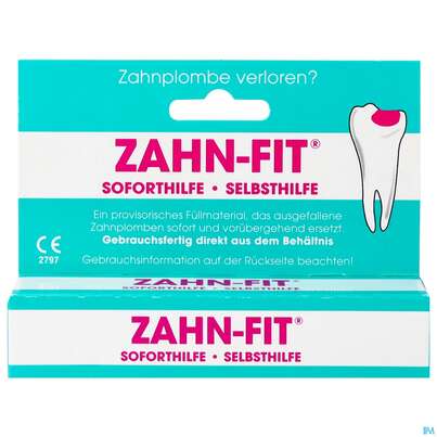 Sie sehen eine Packung Zahn-fit Zahnfuellstoff 3g, Produktbild: 01 Zahn-fit Zahnfuellstoff 3g, A-Nr.: 4736258 - 01