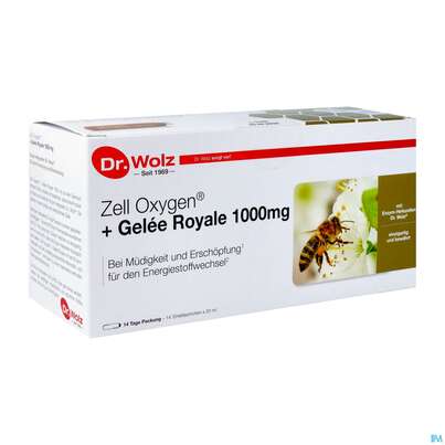 Sie sehen eine Packung Zell Oxygen Dr.wolz Trink/kur +gelee Royale 1000mg Nr 60596 14x 2 280ml, Produktbild: 02 Zell Oxygen Dr.wolz Trink/kur +gelee Royale 1000mg Nr 60596 14x 2 280ml, A-Nr.: 4184698 - 02